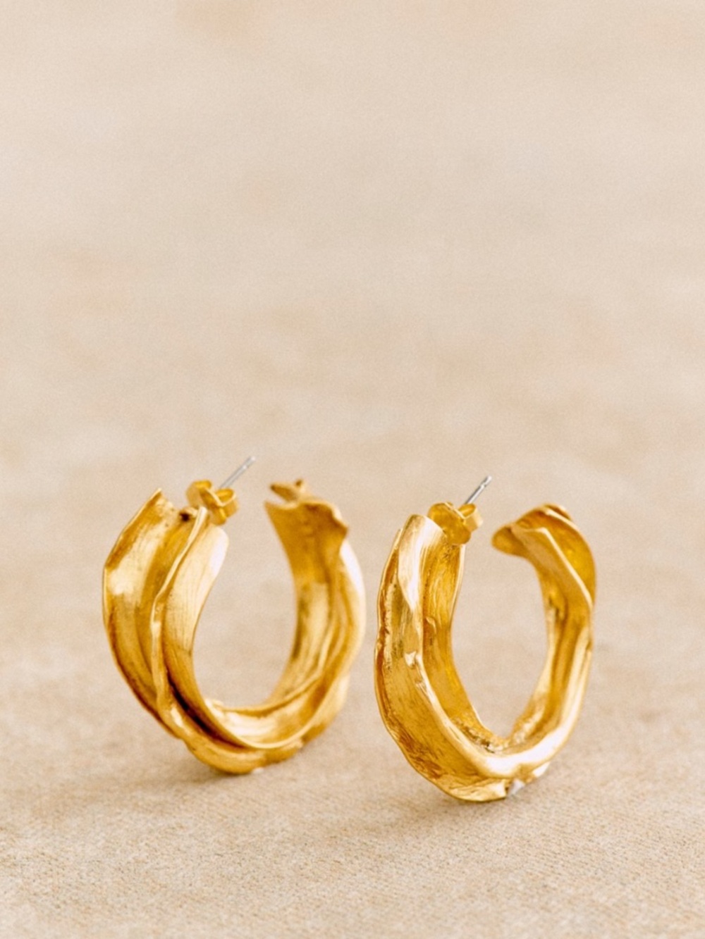 Sezane Gold Hoop Earrings